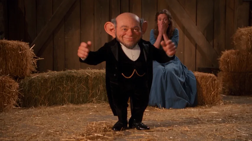 The fantasy dancer completes the barn performance near the end of the original fifteen-second video.